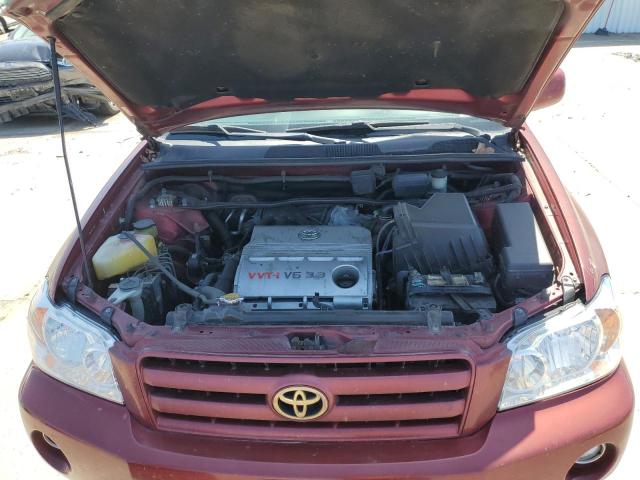 JTEEP21A640026723 - 2004 TOYOTA HIGHLANDER RED photo 12