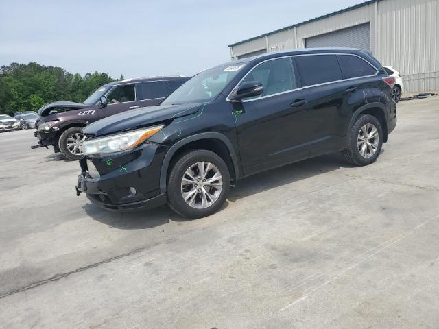 5TDJKRFHXFS190380 - 2015 TOYOTA HIGHLANDER XLE BLACK photo 1