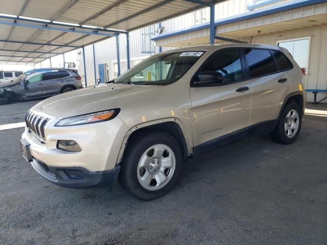 1C4PJMABXEW233570 - 2014 JEEP CHEROKEE SPORT BEIGE photo 1