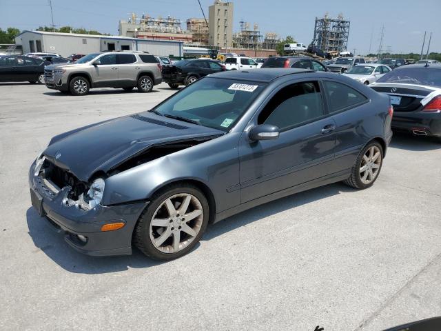 WDBRN40J15A663196 - 2005 MERCEDES-BENZ C 230K SPORT COUPE GRAY photo 1