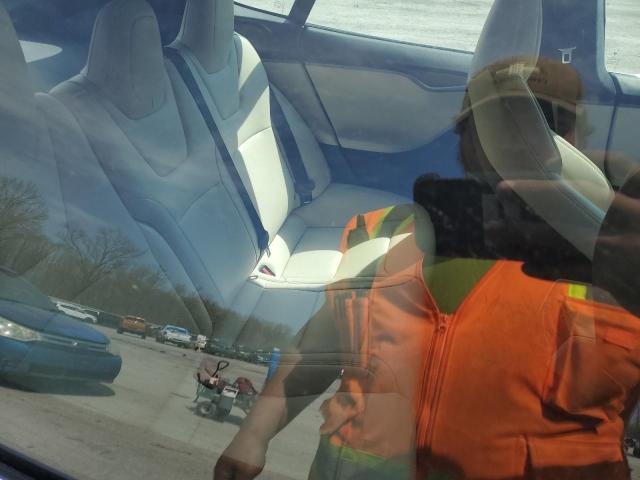 5YJSA1E26MF426210 - 2021 TESLA MODEL S BLUE photo 10