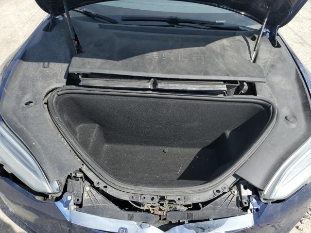 5YJSA1E26MF426210 - 2021 TESLA MODEL S BLUE photo 11