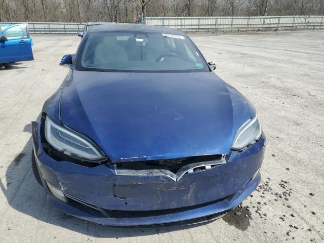 5YJSA1E26MF426210 - 2021 TESLA MODEL S BLUE photo 5