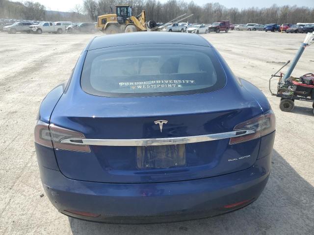 5YJSA1E26MF426210 - 2021 TESLA MODEL S BLUE photo 6