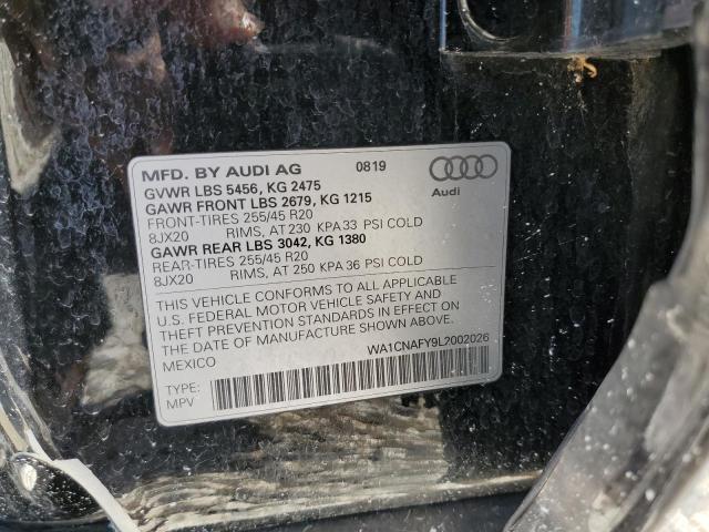 WA1CNAFY9L2002026 - 2020 AUDI Q5 PRESTIGE BLACK photo 14