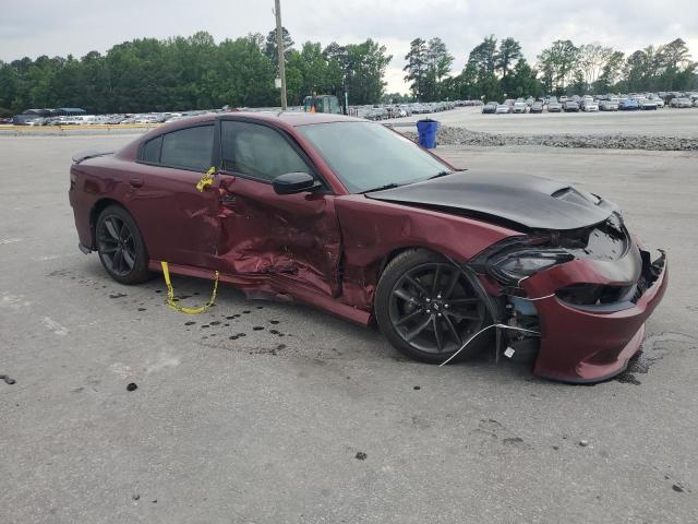 2C3CDXHG0KH607868 - 2019 DODGE CHARGER GT BURGUNDY photo 4