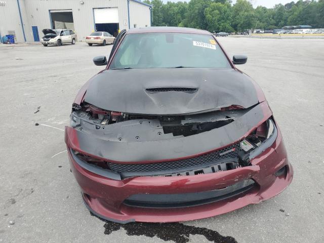 2C3CDXHG0KH607868 - 2019 DODGE CHARGER GT BURGUNDY photo 5