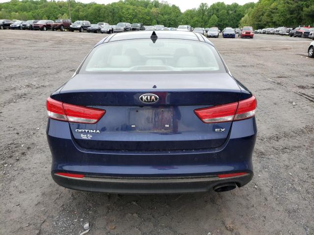 5XXGU4L37GG110617 - 2016 KIA OPTIMA EX BLUE photo 6