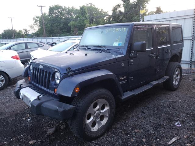 1C4HJWEG9DL558796 - 2013 JEEP WRANGLER U SAHARA BLUE photo 2