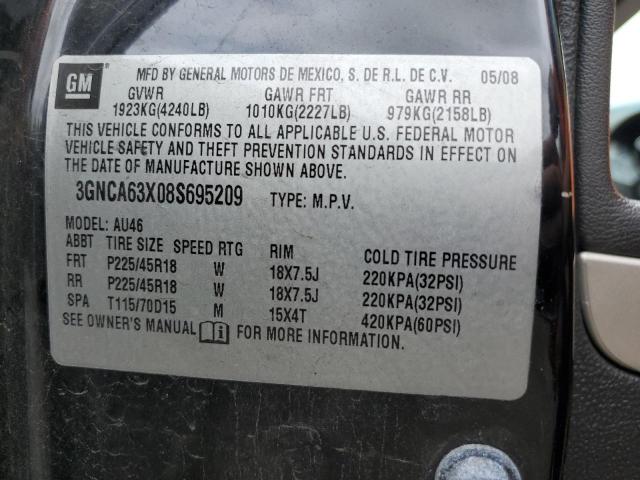 3GNCA63X08S695209 - 2008 CHEVROLET HHR SS 黑色 照片 13