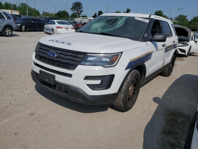 1FM5K8AR1KGB54640 - 2019 FORD EXPLORER POLICE INTERCEPTOR WHITE photo 1