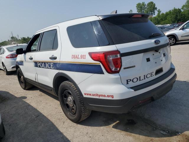 1FM5K8AR1KGB54640 - 2019 FORD EXPLORER POLICE INTERCEPTOR WHITE photo 2