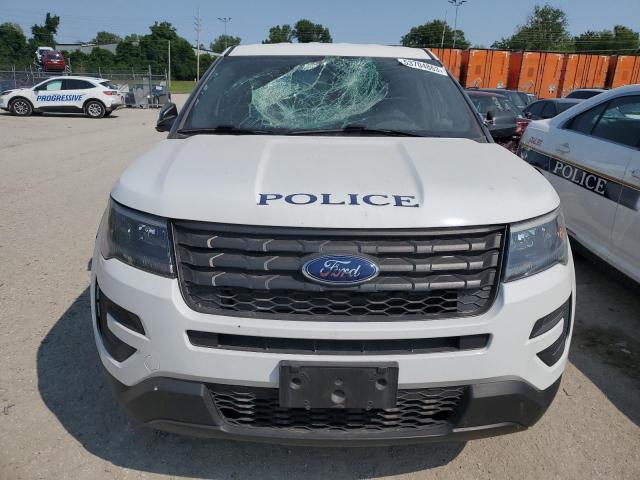 1FM5K8AR1KGB54640 - 2019 FORD EXPLORER POLICE INTERCEPTOR WHITE photo 5