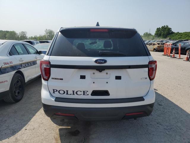 1FM5K8AR1KGB54640 - 2019 FORD EXPLORER POLICE INTERCEPTOR WHITE photo 6