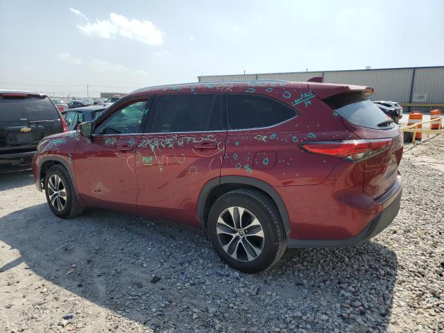 5TDGZRAH9LS013098 - 2020 TOYOTA HIGHLANDER XLE MAROON photo 2