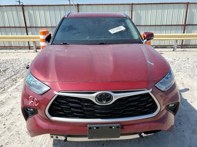 5TDGZRAH9LS013098 - 2020 TOYOTA HIGHLANDER XLE MAROON photo 5