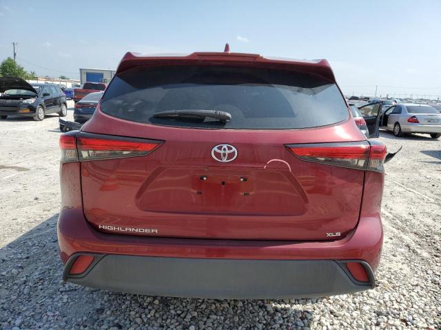 5TDGZRAH9LS013098 - 2020 TOYOTA HIGHLANDER XLE MAROON photo 6