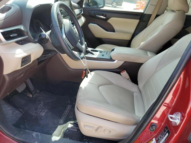 5TDGZRAH9LS013098 - 2020 TOYOTA HIGHLANDER XLE MAROON photo 7