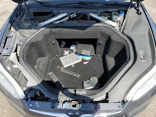 5YJSA1H17EFP36595 - 2014 TESLA MODEL S GRAY photo 11