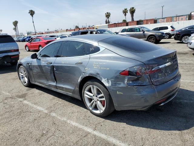 5YJSA1H17EFP36595 - 2014 TESLA MODEL S GRAY photo 2