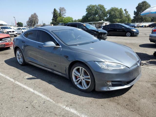 5YJSA1H17EFP36595 - 2014 TESLA MODEL S GRAY photo 4