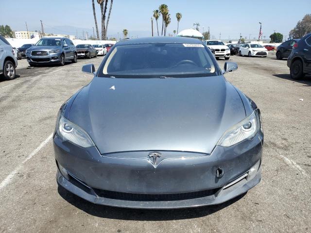 5YJSA1H17EFP36595 - 2014 TESLA MODEL S GRAY photo 5