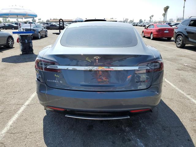 5YJSA1H17EFP36595 - 2014 TESLA MODEL S GRAY photo 6