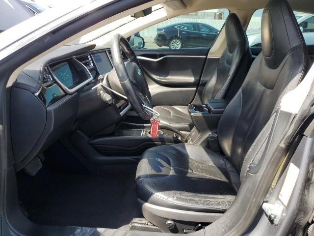 5YJSA1H17EFP36595 - 2014 TESLA MODEL S GRAY photo 7