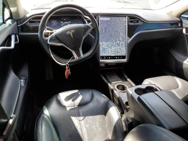 5YJSA1H17EFP36595 - 2014 TESLA MODEL S GRAY photo 8