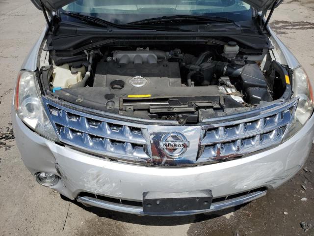 JN8AZ08W07W636917 - 2007 NISSAN MURANO SL SILVER photo 11