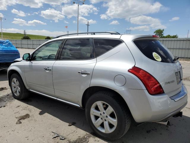 JN8AZ08W07W636917 - 2007 NISSAN MURANO SL SILVER photo 2