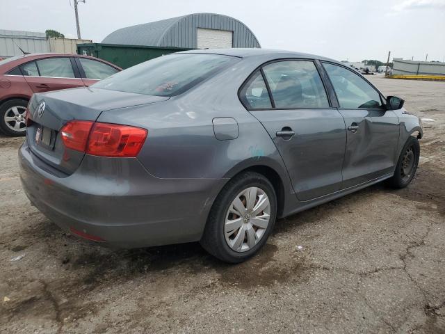 3VW2K7AJ4BM093041 - 2011 VOLKSWAGEN JETTA BASE رمادي صورة 3