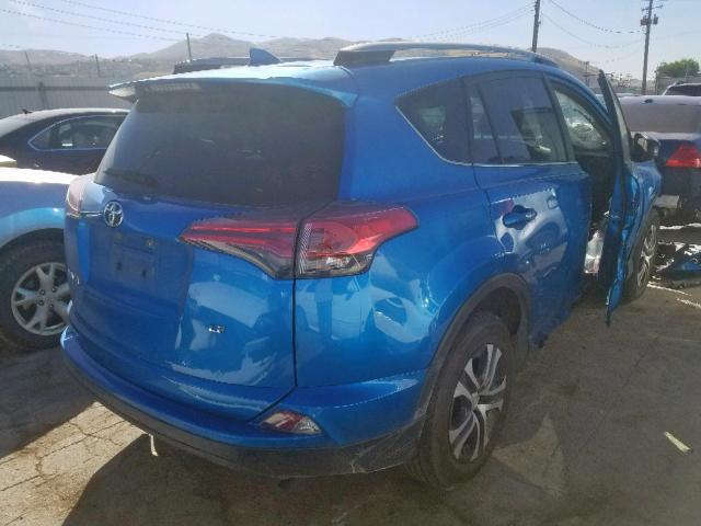 JTMZFREV9JJ176538 - 2018 TOYOTA RAV4 LE BLUE photo 4