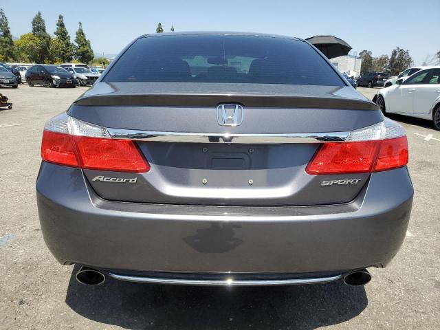 1HGCR2F50EA203796 - 2014 HONDA ACCORD SPORT GRAY photo 6