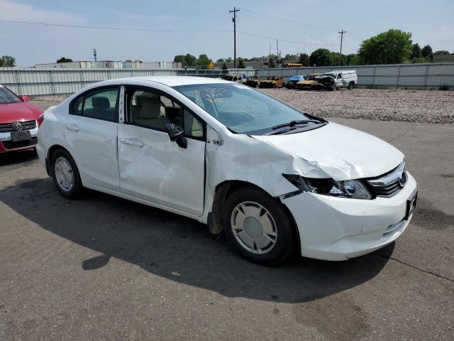 2HGFB2F69CH527287 - 2012 HONDA CIVIC HF WHITE photo 4