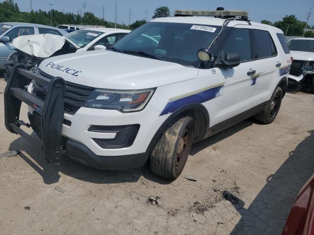 1FM5K8AR2GGB88898 - 2016 FORD EXPLORER POLICE INTERCEPTOR WHITE photo 1