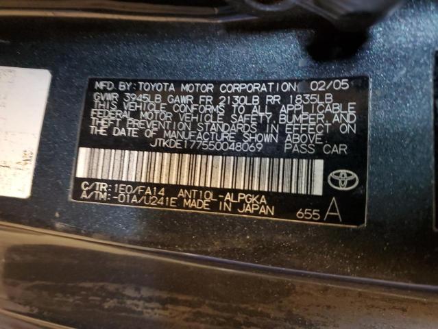 JTKDE177550048069 - 2005 TOYOTA SCION TC 石墨色 照片 12