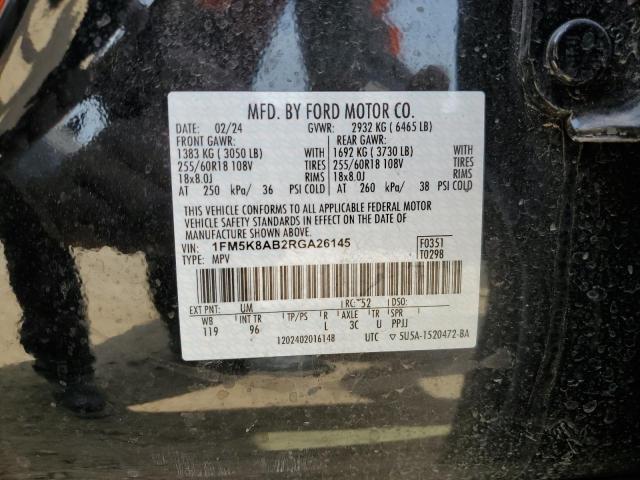 1FM5K8AB2RGA26145 - 2024 FORD EXPLORER POLICE INTERCEPTOR 双色 照片 14