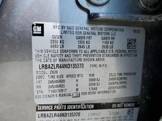 LRBAZLR44ND135370 - 2022 BUICK ENVISION PREFERRED Boz foto 13