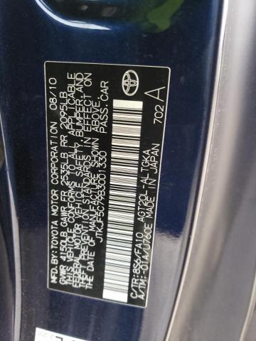 JTKJF5C79B3001330 - 2011 TOYOTA SCION TC 蓝色 照片 12