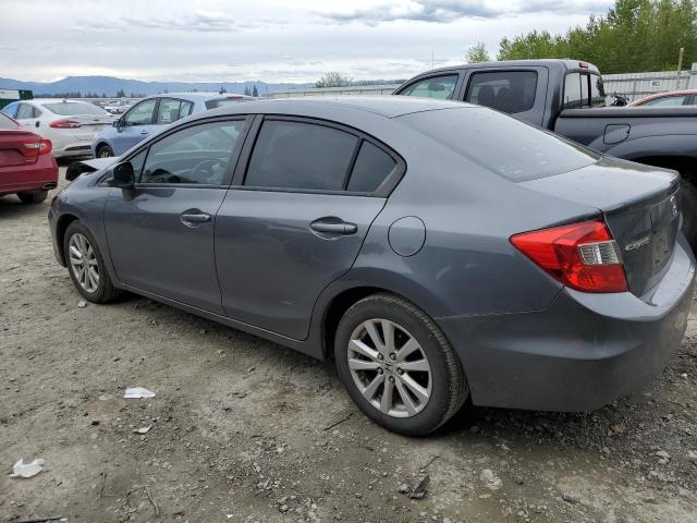 19XFB2F98CE028310 - 2012 HONDA CIVIC EXL GRAY photo 2