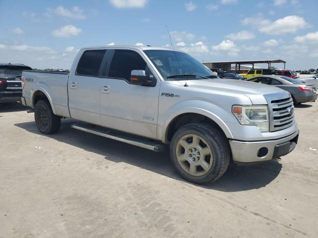 1FTFW1ET9DKE43131 - 2013 FORD F150 SUPERCREW SILVER photo 4