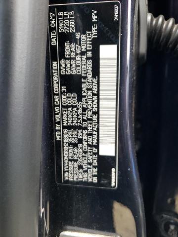 YV440MDRXH2168016 - 2017 VOLVO XC60 T5 DYNAMIC ლურჯი ფოტო 10