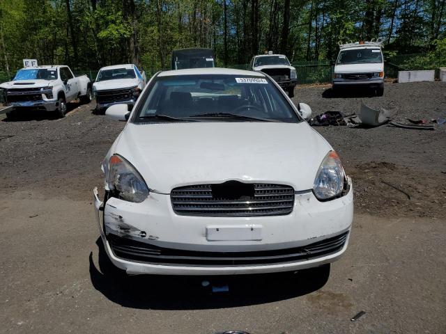 KMHCN46C89U300801 - 2009 HYUNDAI ACCENT GLS WHITE photo 5