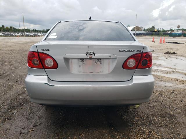 2T1BR32E76C620884 - 2006 TOYOTA COROLLA CE SILVER photo 6