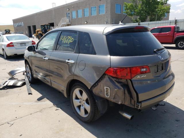 5J8TB18557A003561 - 2007 ACURA RDX TECHNOLOGY GRAY photo 3