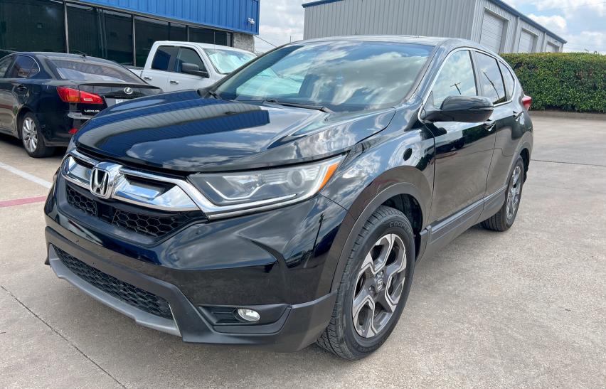 5J6RW1H54JA009785 - 2018 HONDA CR-V EX BLACK photo 2