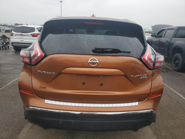 5N1AZ2MH4FN222019 - 2015 NISSAN MURANO S ORANGE photo 6