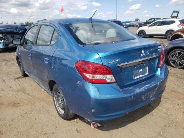 ML32F3FJ5KHF18611 - 2019 MITSUBISHI MIRAGE G4 BLUE photo 3