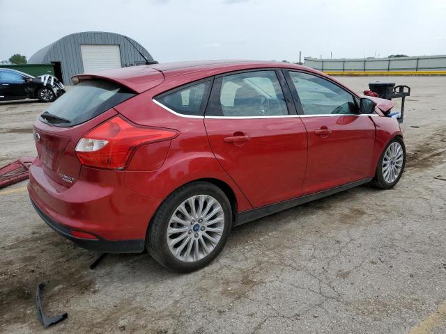 1FAHP3N23CL467190 - 2012 FORD FOCUS TITANIUM RED photo 3